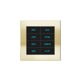 Ekinex накладка 20venti 87x87 mm Champagne металл EK-DQS-CHA