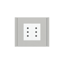 Ekinex накладка Form/Flank/NF 80x80 mm серебро пластик EK-PQP-GAG