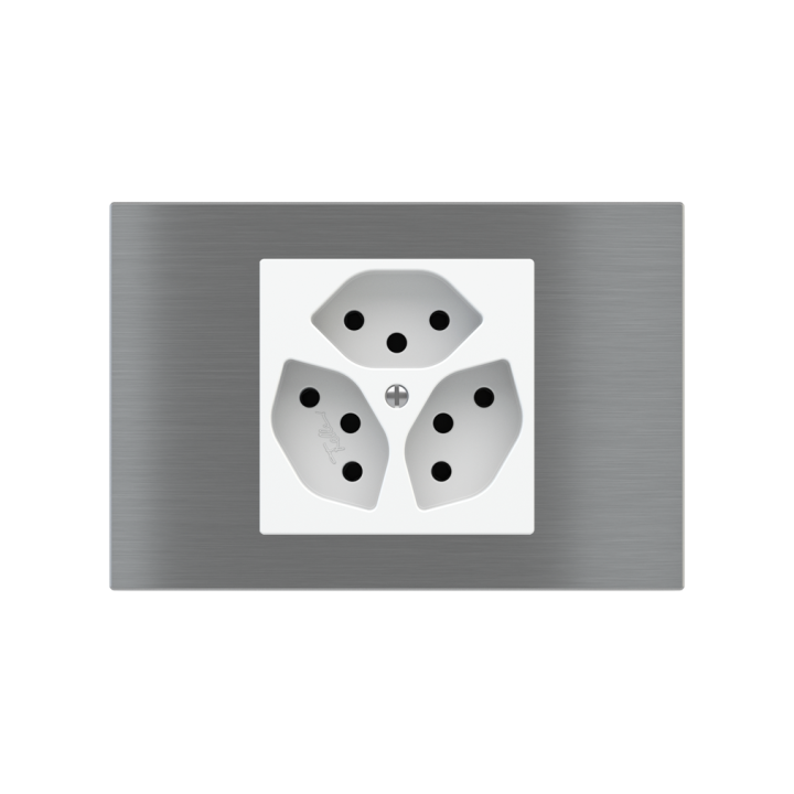 Rectangular Plate Deep (FF/71/20Venti) (87x128) 1 window (60x60) Metal Titanium