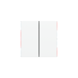 Ekinex накладка Form/Flank/NF 40x80 mm Pure white пластик EK-TRV-GAR-