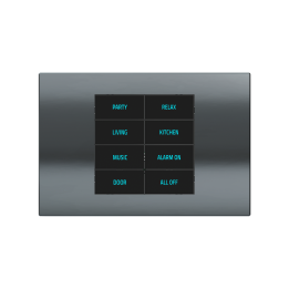 Rectangular Plate Deep (FF/71/20Venti) (87x128) 1 window (45x68) Metal HT BLACK