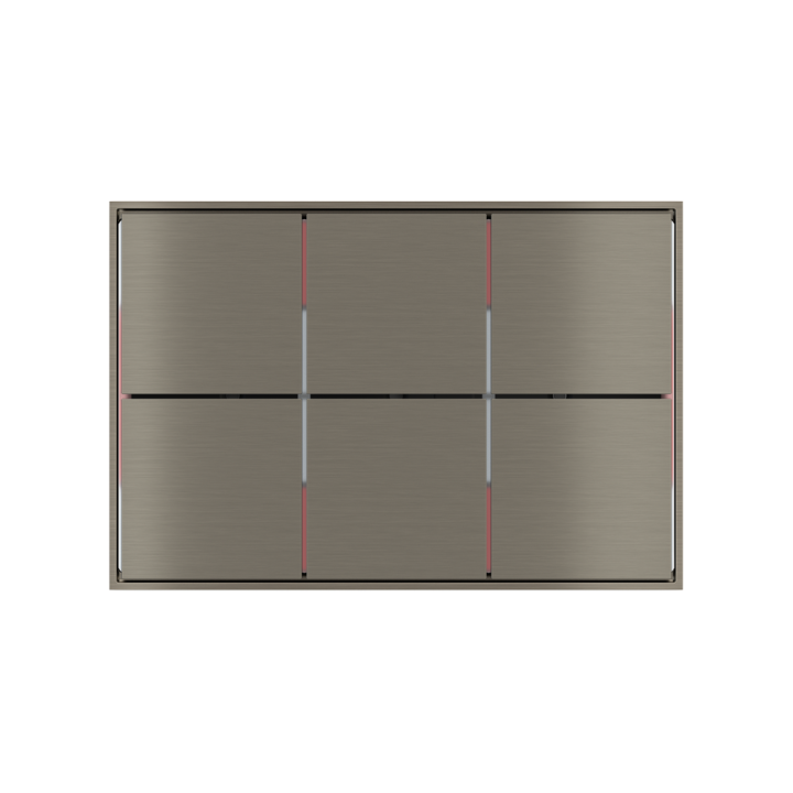 Ekinex накладка FF 86x86 mm никель металл EK-FOQ-GBR