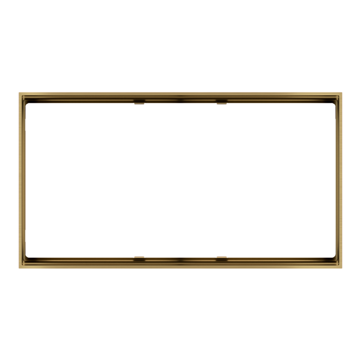 Rectangular Frame FF Form (86x157) 2 Windows Metal Brass