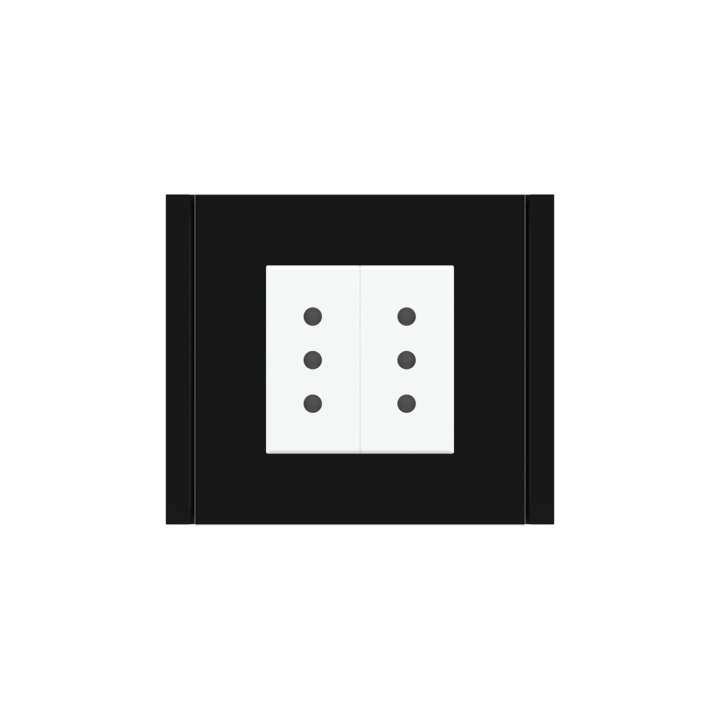 Ekinex накладка Form/Flank/NF 80x80 mm черный пластик EK-PQP-GAE