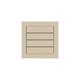 kit 1 rocker 71 serie horizontal rectangular (60X15) with symbols Fenix NTM Beige Luxor