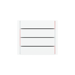 kit 1 rocker FF (Form/Flank/NF) Rectangular (80X20) with symbols Pure white Plastic