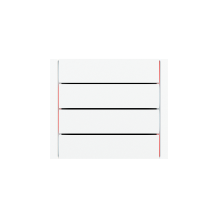 kit 1 rocker FF (Form/Flank/NF) Rectangular (80X20) with symbols Pure white Plastic