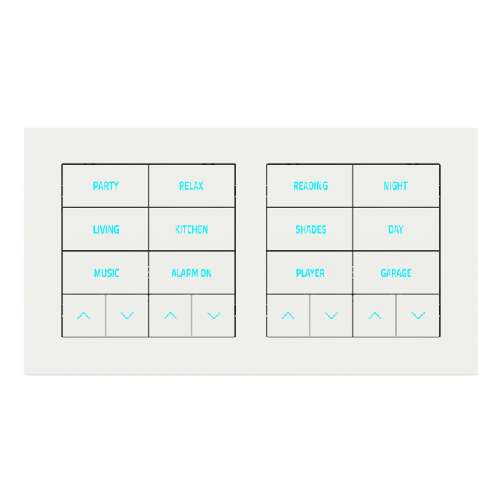Rectangular Plate Deep (FF/71/20Venti) (87x158) 2 windows (60x60)+(60x60) Fenix NTM White Malè