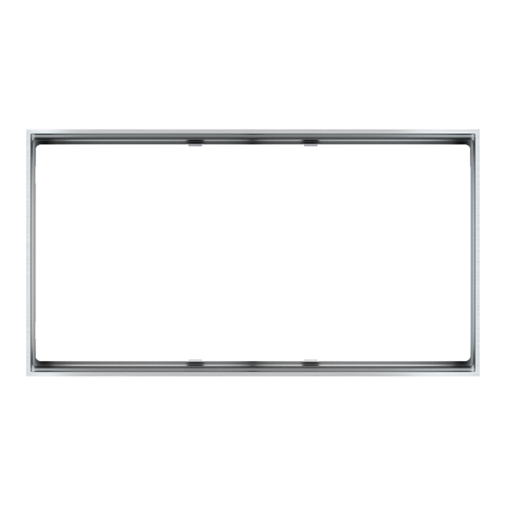 Rectangular Frame FF Form (86x157) 2 Windows Alluminium Metal