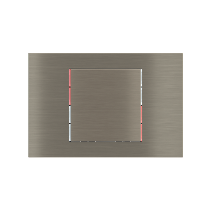 kit 1 rocker 71 serie Square (60X60) Metal Nickel