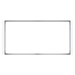 Ekinex накладка FF 80x165 mm Pure white пластик EK-FL2-GAR