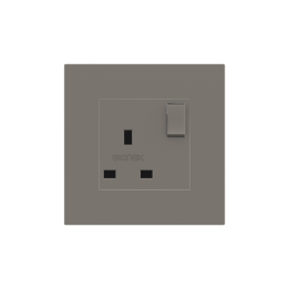 Square Painted Cover UK socket (55x55) Fenix NTM Grey London