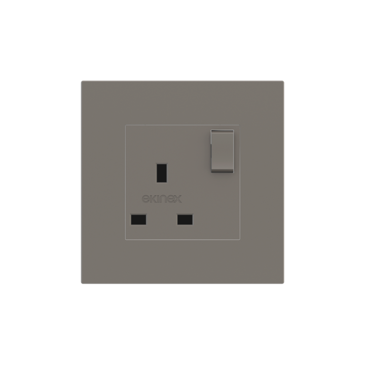 Square Painted Cover UK socket (55x55) Fenix NTM Grey London