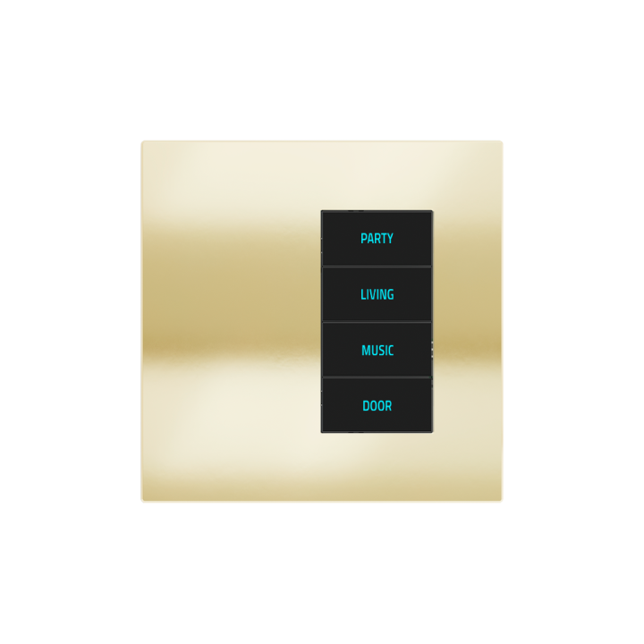 Ekinex накладка 20venti 98x98 mm Champagne металл EK-SQT-CHA
