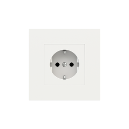 Square Plate Surface (71/20Venti) (98x98) 1 window (55x55) Fenix NTM White Malè