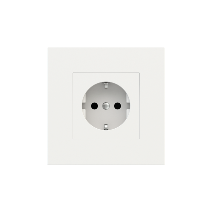 Square Plate Surface (71/20Venti) (98x98) 1 window (55x55) Fenix NTM White Malè