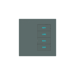 Square Plate Deep (20Venti) (87x87) 1 window (30x60) Fenix NTM Green Commodore