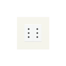 Square Plate Deep (FF/71/20Venti) (87x87) 1 window (45x45) Plastic White