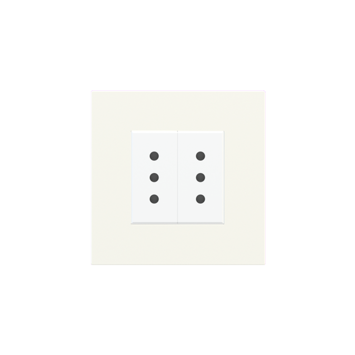 Square Plate Deep (FF/71/20Venti) (87x87) 1 window (45x45) Plastic White