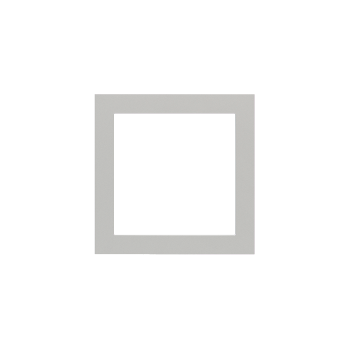 Ekinex накладка Form/Flank/NF 80x80 mm серебро пластик EK-PQS-GAG