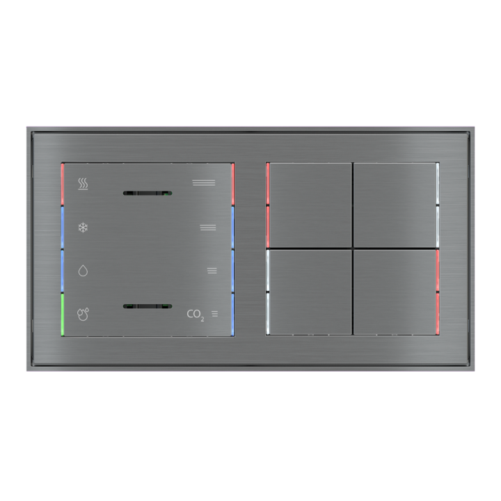 Ekinex накладка 71 30x30 mm титан металл EK-T4Q-GBS