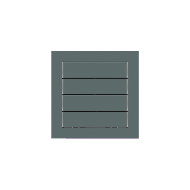 kit 1 rocker 71 serie horizontal rectangular (60X15) with symbols Fenix NTM Green Commodore
