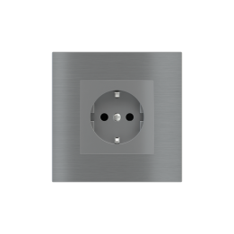 Ekinex накладка 20venti 98x98 mm титан металл EK-SQG-GBS