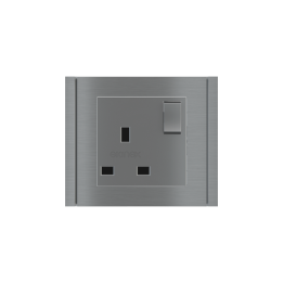 Ekinex накладка 55x55 mm титан металл EK-PSC-UK-GBS