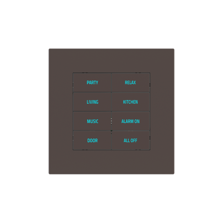 Square Plate Surface (71/20Venti) (98x98) 1 window (60x60) Fenix NTM Cocoa Orinoco