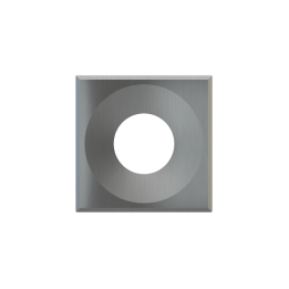 Square magnetic plate for Schuko, French, Israeli power socket ERA series Metal Quantum Carbon