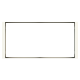 Rectangular Frame FF Flank (80x165) 2 Windows White Plastic