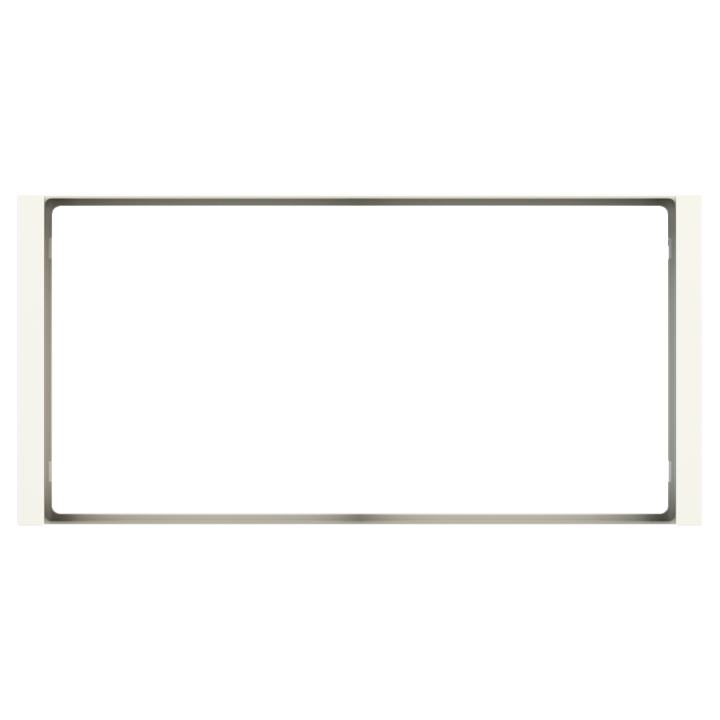 Rectangular Frame FF Flank (80x165) 2 Windows White Plastic