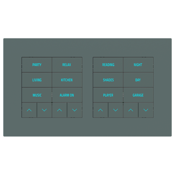 Rectangular Plate Surface (71/20Venti) (98x168) 2 windows (60x60)+(60x60) Fenix NTM Green Commodore