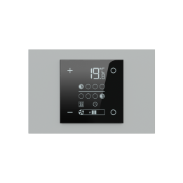 Rectangular Plate 71 (Form/Flank/NF) (80x121) 1 window (60x60) Fenix NTM Grey Ephesus