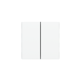 kit 2 rockers FF (Form/Flank/NF) vertical rectangular (40x80) White Plastic