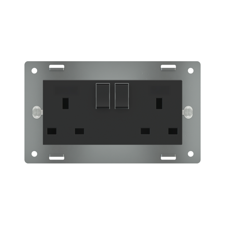 Double power socket - UK
