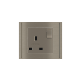 Ekinex накладка 55x55 mm никель металл EK-PSC-UK-GBR