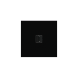 Square magnetic plate for keystone system Proxima series Metal Insense Black