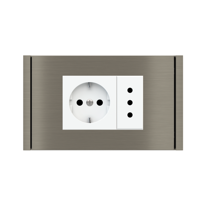 Rectangular Plate 71 (Form/Flank/NF) (80x121) 1 window (45x68) Metal Nickel