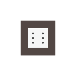 Ekinex накладка Form/Flank/NF 80x80 mm Cocoa Orinoco Fenix NTM EK-PQP-FCC