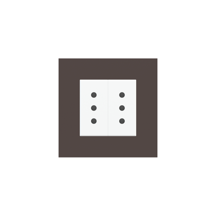 Ekinex накладка Form/Flank/NF 80x80 mm Cocoa Orinoco Fenix NTM EK-PQP-FCC