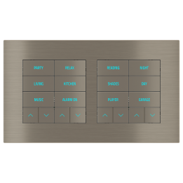 Rectangular Plate Surface (71/20Venti) (98x168) 2 windows (60x60)+(60x60) Metal Nickel