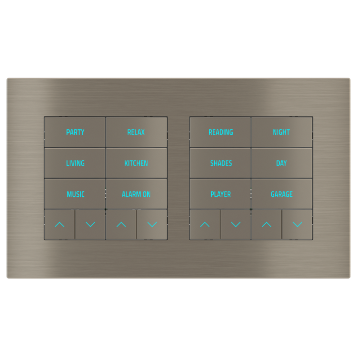 Rectangular Plate Surface (71/20Venti) (98x168) 2 windows (60x60)+(60x60) Metal Nickel