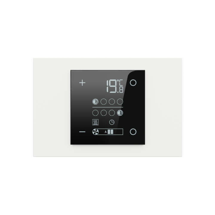 Rectangular Plate 71 (Form/Flank/NF) (80x121) 1 window (60x60) Fenix NTM White Malè