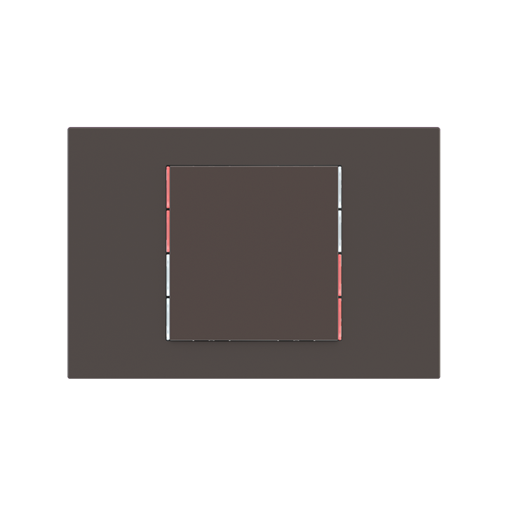 Ekinex выключатель 71 60x60 mm Cocoa Orinoco Fenix NTM EK-T1Q-FCC