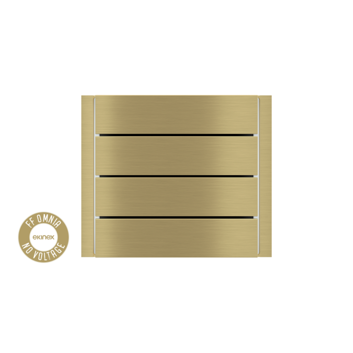 Ekinex накладка Form/Flank/NF 80x20 mm латунь металл EK-TRO-GBB