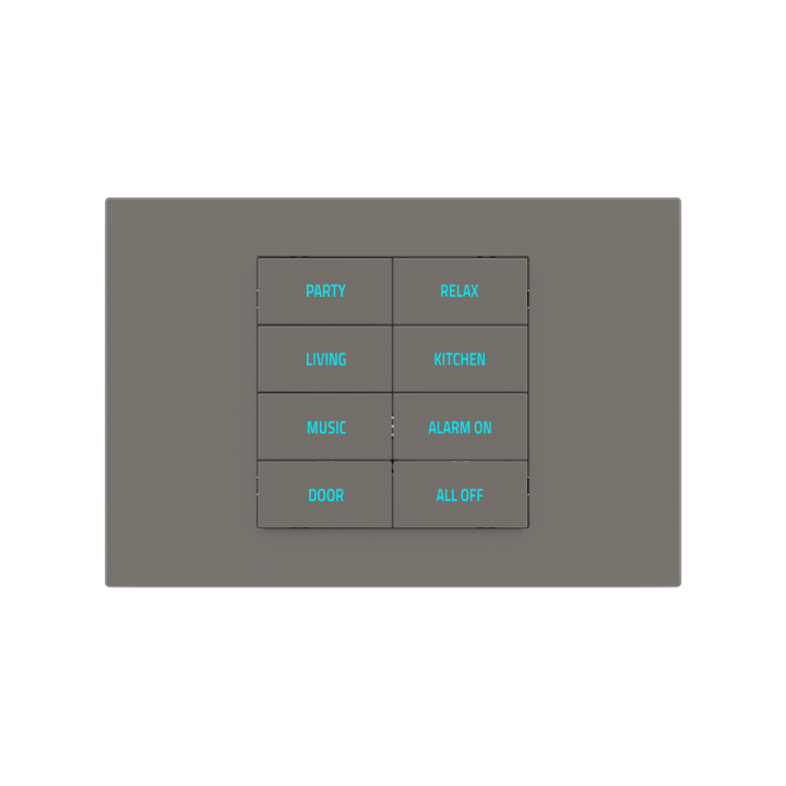 Rectangular Plate Deep (FF/71/20Venti) (87x128) 1 window (45x68) Fenix NTM Grey London