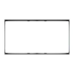 Rectangular Frame FF Form (86x157) 2 Windows Pure white Plastic
