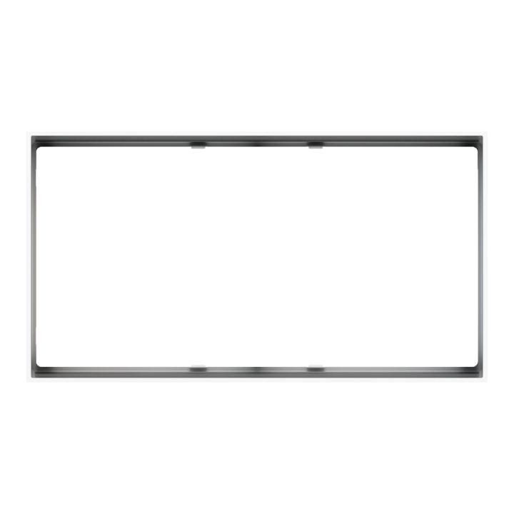 Rectangular Frame FF Form (86x157) 2 Windows Pure white Plastic
