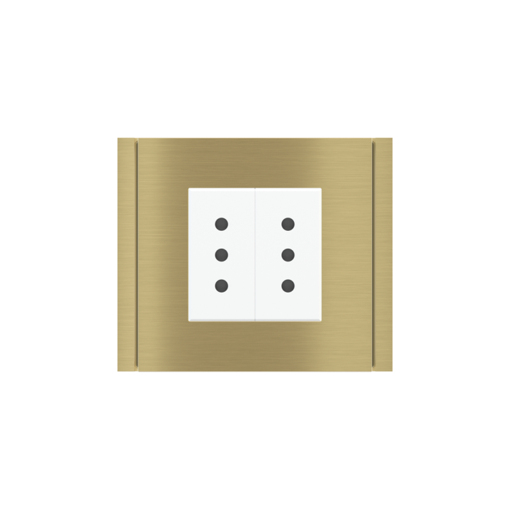 Ekinex накладка Form/Flank/NF 80x80 mm латунь металл EK-PQP-GBB